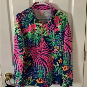 Lilly Pulitzer Half Zip Skipper Popover